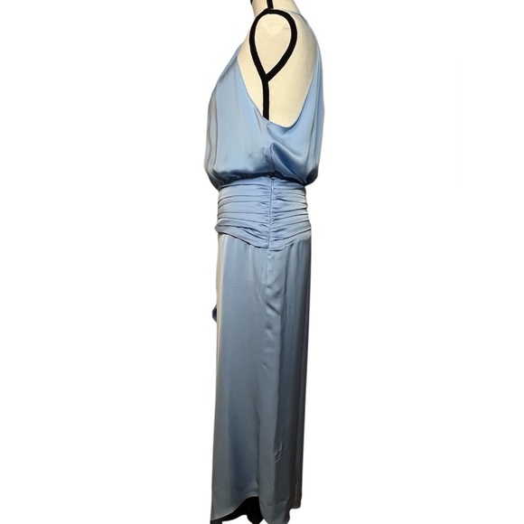 Ramy Brook New with tags Women’s size 6 Amanda dress Elegant Blue Halter misty - Picture 6 of 12